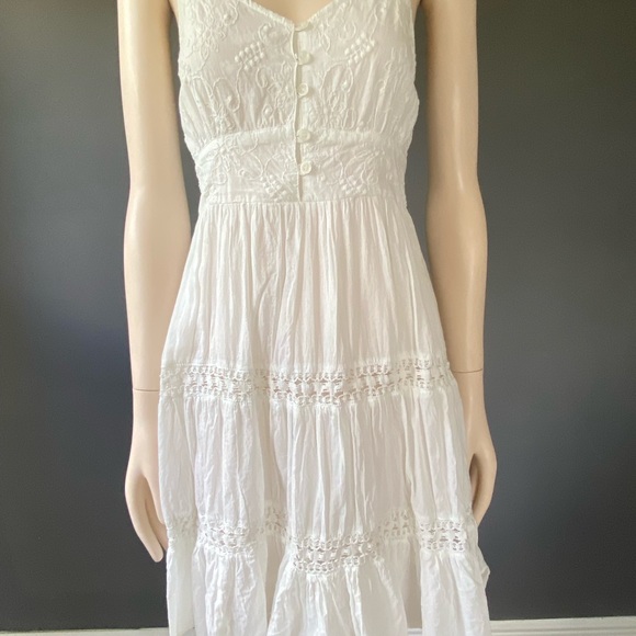White Cotton Sun Dress - Picture 5 of 11
